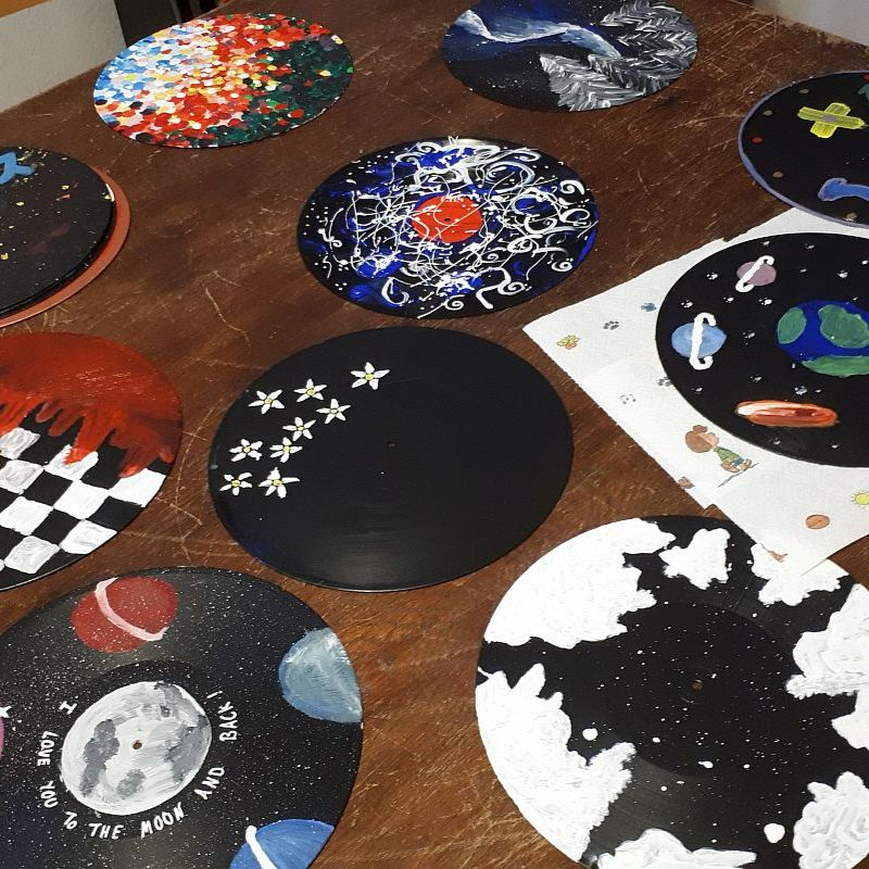 "Kunst über Kunst - Acryl auf Vinyl“ 